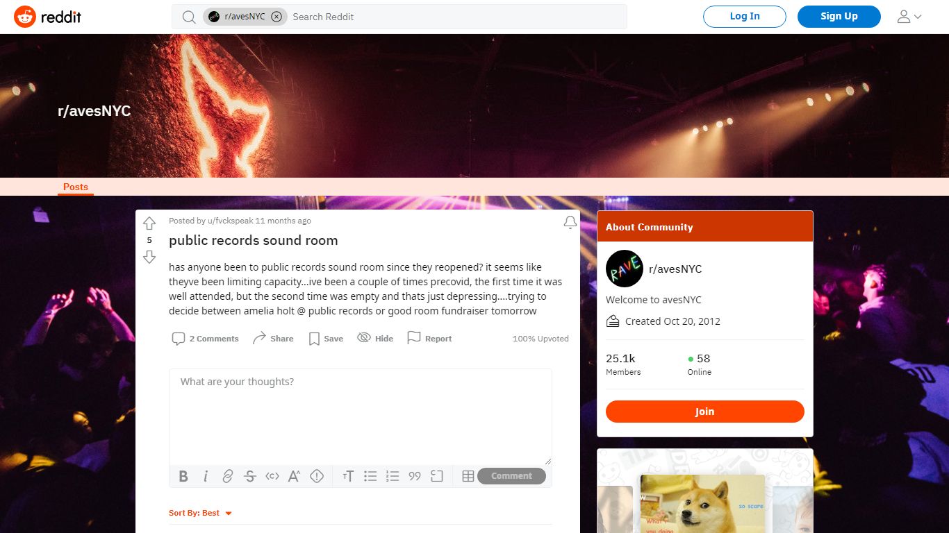 public records sound room : avesNYC - reddit